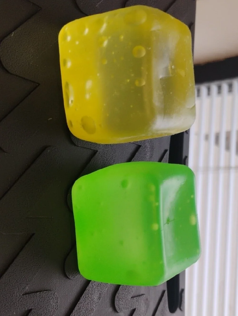Target Store- Link Sensory Squishy Cubes - Blue, Green, Yellow, Clear 4 pack